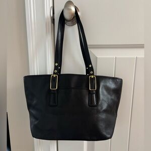 Vintage Coach February 1993, Black Legacy Market Tote